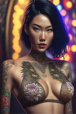 #ad Gorgeous Enchanting Asian Woman 8x10 Art Print 724156725 $4.95