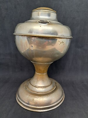 #ad Orion Nickel Oil Lamp Base 1897 $24.99