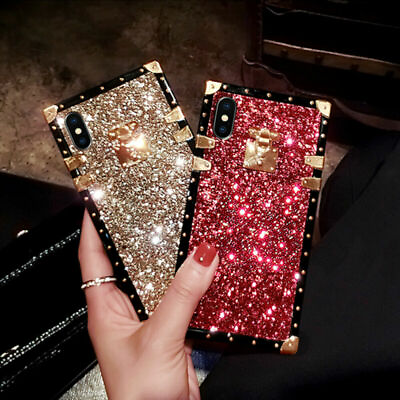 #ad For Samsung S24 Ultra S23 Plus S22 S21 S20 Bling Glitter Shockproof Square Case $9.99