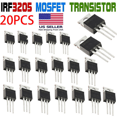 #ad 20 Pack IRF3205 MOSFET N CHANNEL 55V 110A TO 220 Power Transistor Inverter USA $12.56