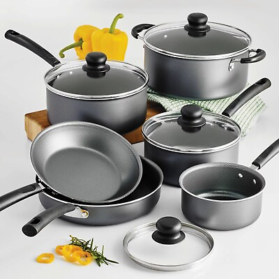 #ad Pots and Pans Set Nonstick Granite Induction Kitchen Cookware Sets 10 Pcs $32.32