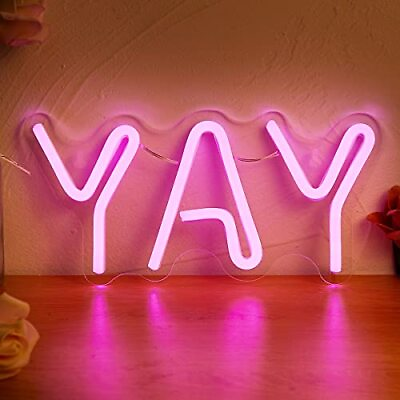 #ad LED Neon Cute Neon Sign USB Powered Neon Signs Night Light 3D Wall Art amp; YAY $45.45