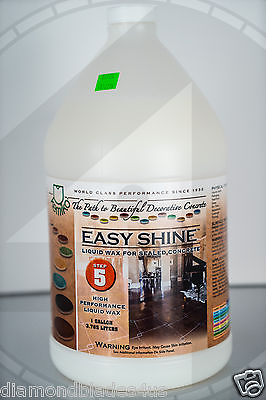 #ad Kemiko 1 Gallon Easy shine mop on wax protects rich shine sealed concrete floor $75.00