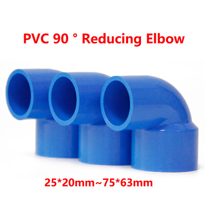 #ad PVC 90° Degree Elbow Connectors Water Supply Fittings Fish Tank Aquarium Blue $39.93