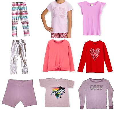 #ad 4T Girls Clothing Lot: Tops Leggings Long amp; Short Sleeve Bundle $16.00