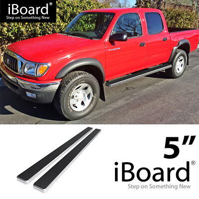 #ad Board 5in Stainless Steel Polished Fit Toyota Tacoma Double Cab Crew Cab 01 04 $199.00