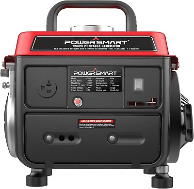 #ad PowerSmart 1200W Portable Generator Small Generator for Camping Ultralight $182.50