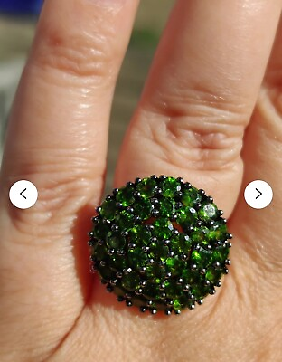 #ad Natural 3.98ct Russian Chrome Diopside Ring $111.99
