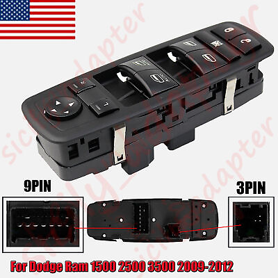 #ad Master Power Window Switch for Dodge Ram 1500 2500 3500 2009 2012 Driver Side LH $25.89