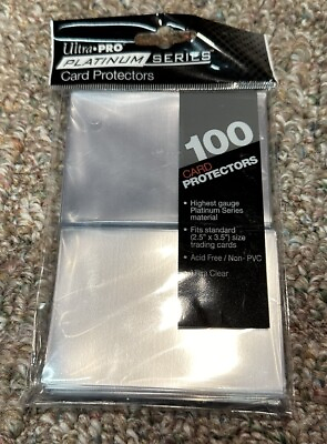 #ad Ultra Pro Soft Sleeves PLATINUM SERIES 1 Pack of 100 for Standard Cards $9.99