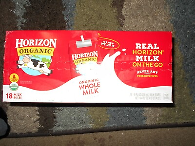 #ad NEW Horizon Organic Whole Milk 8 fl. oz 18 pk. Exp Oct 2023 $20.00