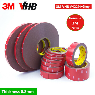 #ad 5mm 50mm 3M VHB #4229P GENUINE DOUBLE SIDED STICKY TAPE ROLL SELF ADHESIVE AU $228.09