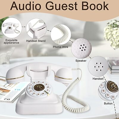 #ad Wedding Party Audio Guest Book Decoration Crafts Original Guestbook Phone Home $137.00