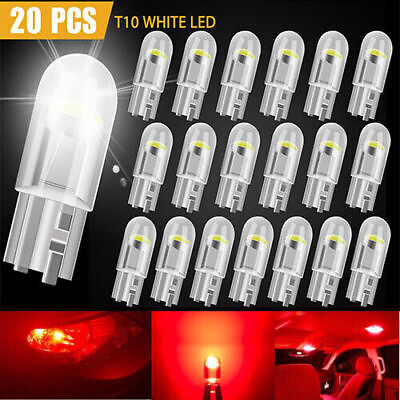 #ad 20Pcs Red LED Interior Map Dome License Plate Light Bulbs T10 194 168 W5W 2825 $2.99