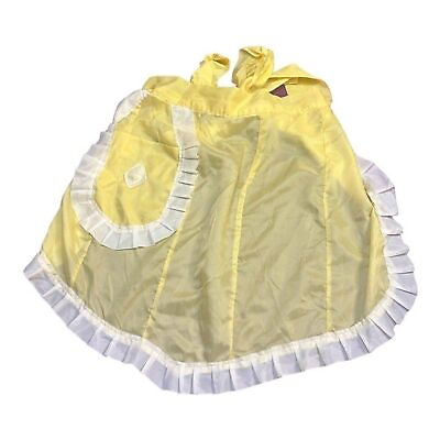 #ad Vintage Yellow Apron See Through Suzie Home Maker Cosplay Kitchen One Size $18.00