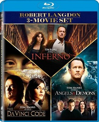 #ad New Dan Brown Da Vinci Code Trilogy Special Edition Blu ray $15.50