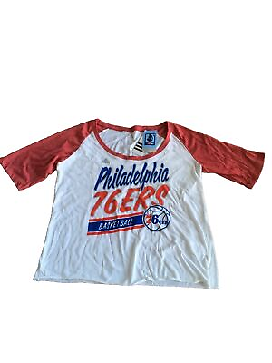 #ad Philadelphia 76ers NBA Women#x27;s Long Sleeve Medium Scoop Neck Shirt New $13.99