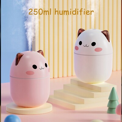 #ad 250ml Mini Aroma Humidifier Essential Oil Diffuser Ultrasonic Air Cool Mist Home $8.26