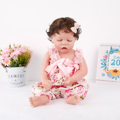 #ad Cute Lifelike Baby Doll Realistic Newborn 17quot; Girl Christmas Birthday Kid Gift⌚ $66.69