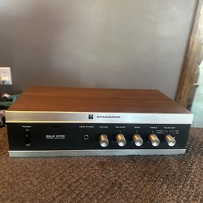 #ad Vintage Standard SR 157SU Stereo Amplifier Home Amp Audio Equipment Natural Rare $249.99