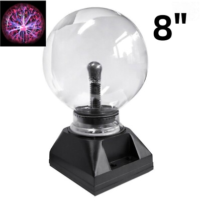 #ad 8quot; Plasma Ball Lamp Touch Lightning Activated Magic Globe Sphere Night Light $29.39