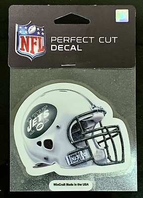 #ad New York Jets Classic 4quot;x4quot; Die Cut NFL Logo Vibrant Color Decal Sticker Decor $5.95