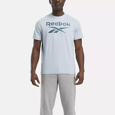 #ad Reebok Identity Big Stacked Logo T Shirt $9.99
