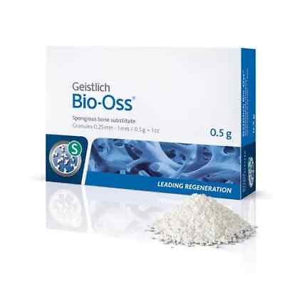 #ad Geistlich quot;Bio Ossquot; Small Granules 0.25 1mm Bone Grafting Material 0.5g 1cc $123.49