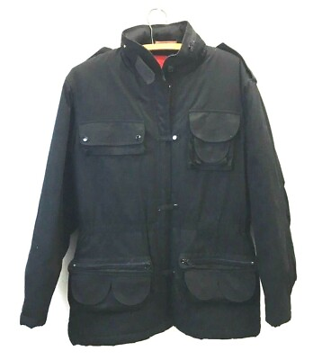 #ad Equipment Henry Grethel Black Red Liner Military Style Ladies Jacket Size Medium $20.00