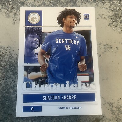 #ad Shaedon Sharpe 2022 Chronicles #10 Kentucky Wildcats NBA ROOKIE TRAILBLAZERS $2.00