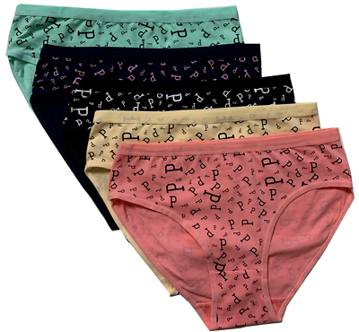 #ad 5 Women Hipster Bikini Panties Brief Floral Cotton Underwear #6682 $10.99
