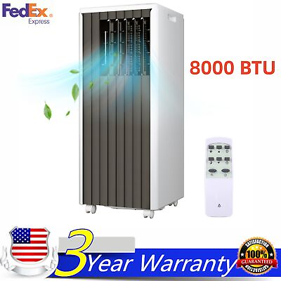 #ad 8000 BTU Portable Air Conditioners with Remote Control 24H Timer for Room Dorm $218.39