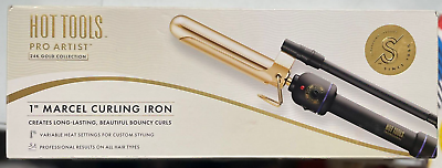 #ad Hot Tools Pro Artist 24K Gold Marcel Iron 1quot; inch Long Lasting Curls Waves $21.99