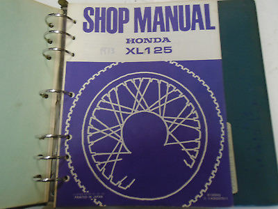 #ad 1973 Honda XL125 XL 125 Service Shop Repair Manual FACTORY OEM Book Used *** $79.99