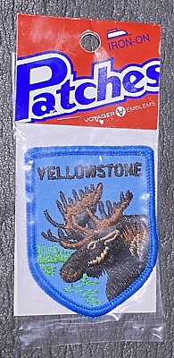#ad Voyager emblems Yellowstone embroidered patch Moose Iron on NIB $14.99
