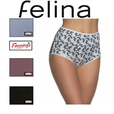 #ad Felina Ladies#x27; Cotton Stretch Brief 8 Pack Panty Underwear J63 $17.99
