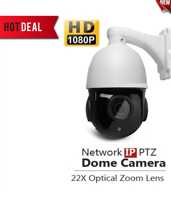 #ad Professional HD 1080P Network Weatherproof PTZ Camera 2MP Pan Tilt Zoom 22X PoE $255.00