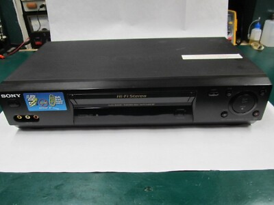 #ad Repaired Sony SLV N77 VCR VHS w new head cleaner remote batteries amp;AV cable. $144.95