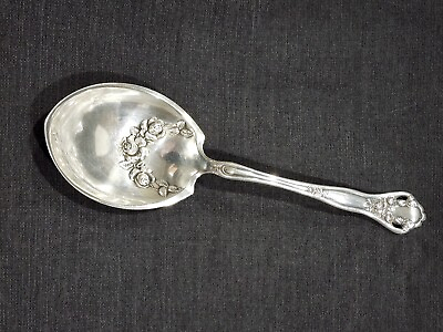 #ad Antique Holmes Edwards XIV Dolly Madison Casserole Spoon Silver Plate 9quot; $22.00