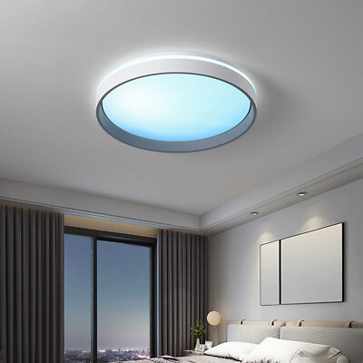 #ad #ad Dimmable LED Full Spectrum Blue Sky Light Panel Ceiling Lamp Fixture Roof Lamp $85.44