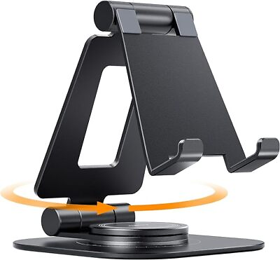 #ad Nulaxy Rotatable Cell Phone Stand Fully Adjustable Foldable Desktop Phone Holde $16.99