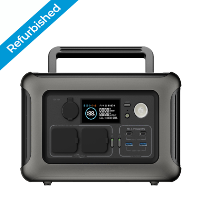 #ad ALLPOWERS R600 299Wh 600W Portable Portable Power Station Battery Refurbished $198.80