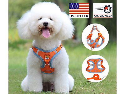 #ad Reflective Catamp;Dog Harness with LeashAdjustable ControlHair ResistantNo Choke $9.99