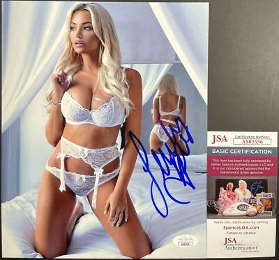#ad Lindsey Pelas Signed 8x10 Photo H Autograph Playboy Maxim Model JSA COA $74.95