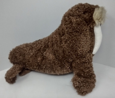 #ad SEA WORLD Exclusive 12quot; Walrus w Tusks Soft Plush Stuffed Animal Souvenir Brown $13.47