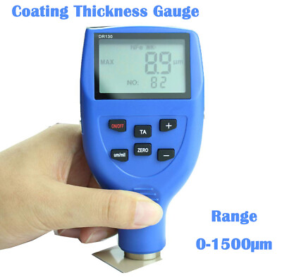 #ad Coating Thickness Gauge Meter Tester Fe NFe for Paint Powder Plastic Rubber $165.54