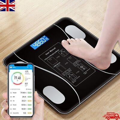 #ad Bluetooth BMI accurate Smart Bathroom Weight Scale Digital Wireless Body Fat USA $14.39