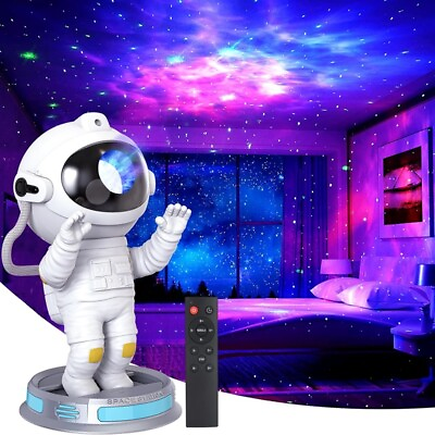 #ad Astronaut Projector Galaxy Starry Sky Night Light Ocean Star LED Lamp w Remote $26.22