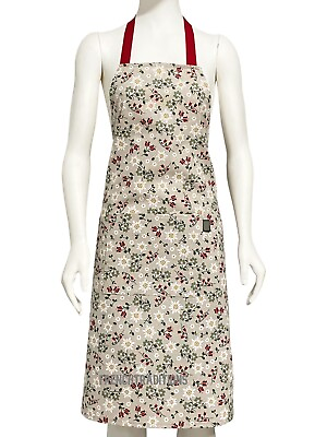 #ad Handmade French Apron Edelweiss Tulips Made in France $38.85