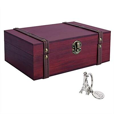 #ad Treasure Box 9.0quot; Wooden Box for TrinketsTaro CardsGifts and Home Decor Gift ... $28.86